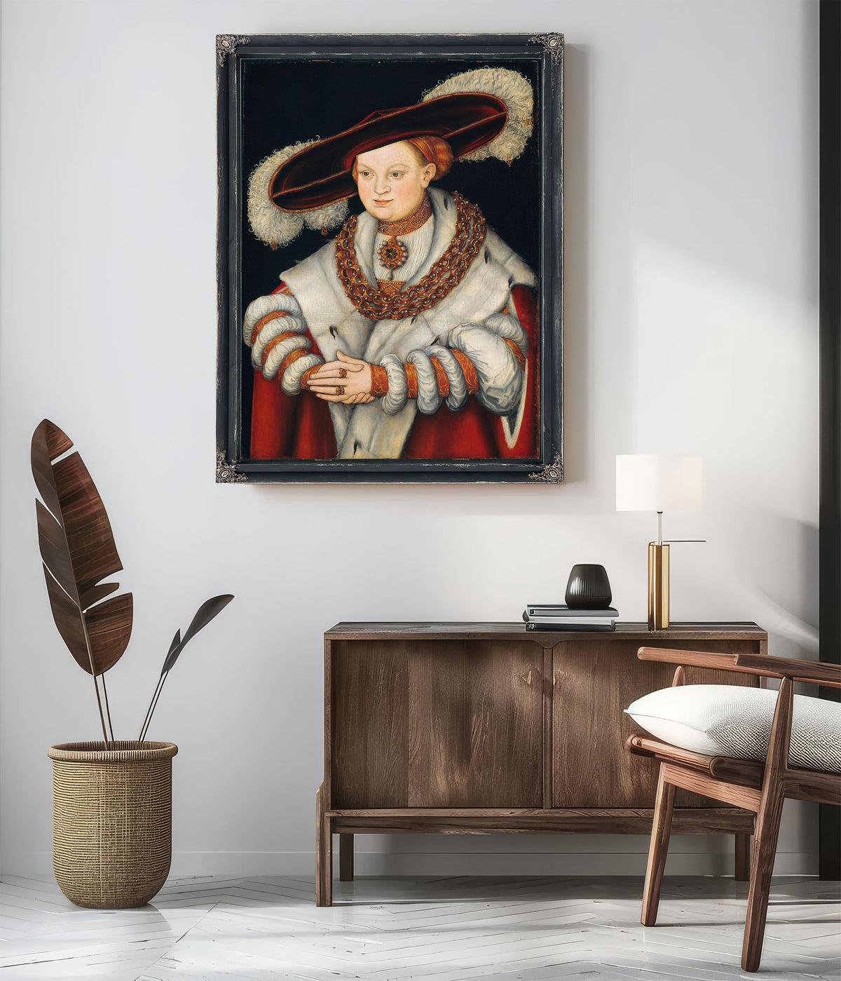Portrait Magdalena Saxony Wife Elector By Lucas Cranach the Elder