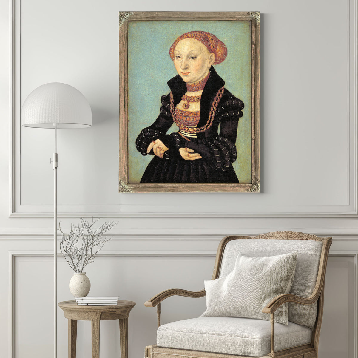 Portrait the Electress Sibyl Saxony By Lucas Cranach the Elder