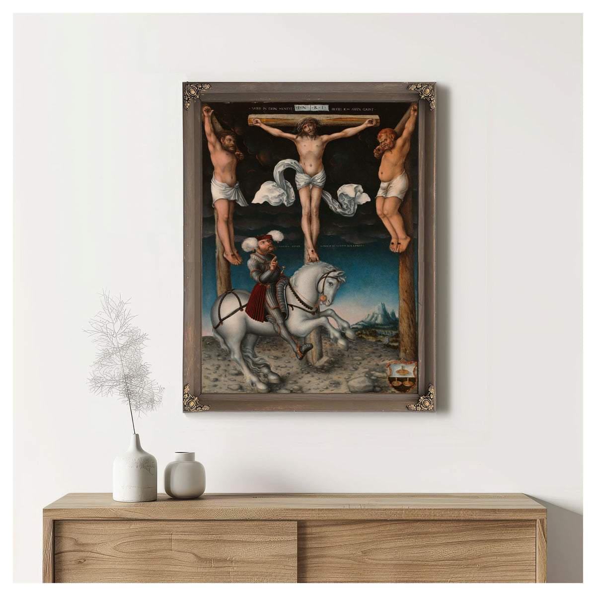 The Crucifixion the Converted By Lucas Cranach the Elder