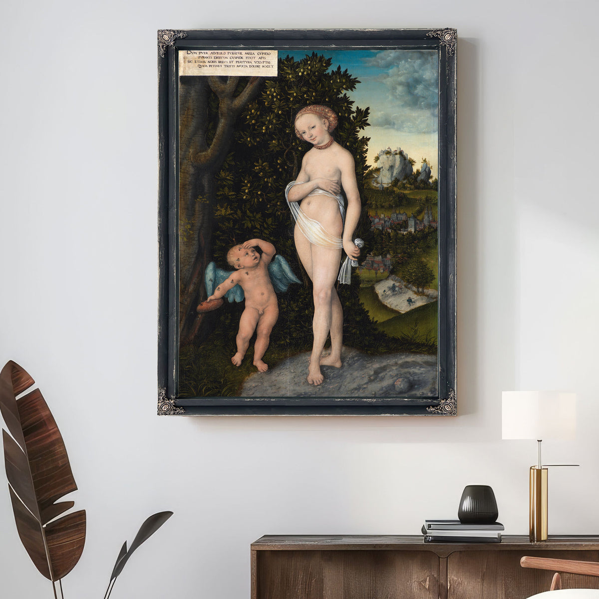 Venus Cupid Stealing Honey By Lucas Cranach the Elder