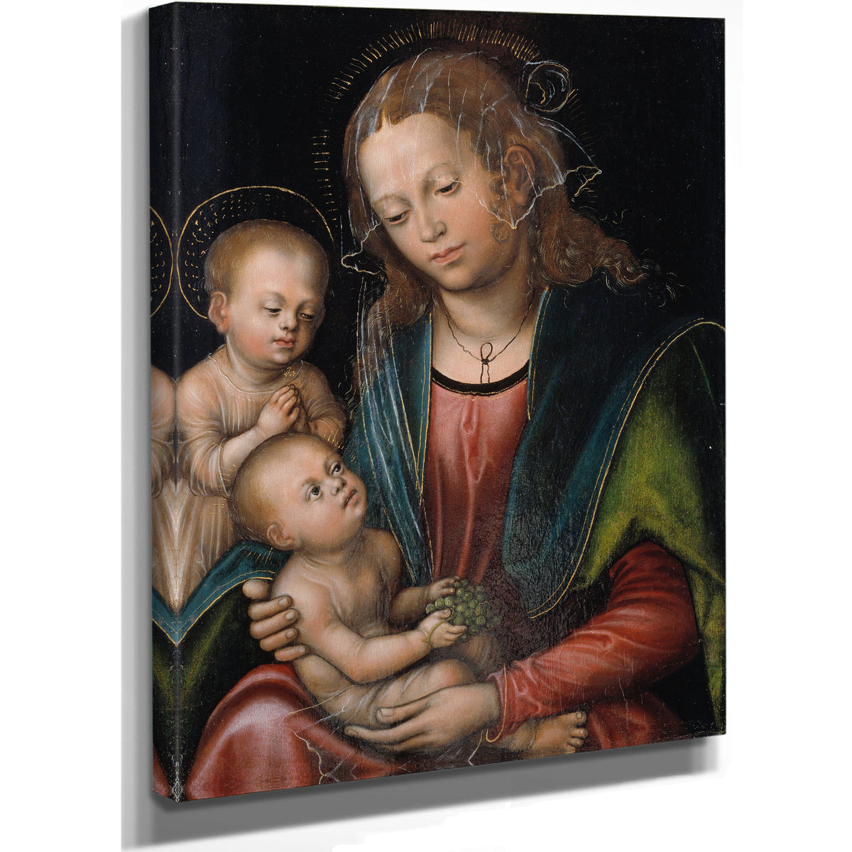 Virgin Child Adored the Infant St John By Lucas Cranach the Elder
