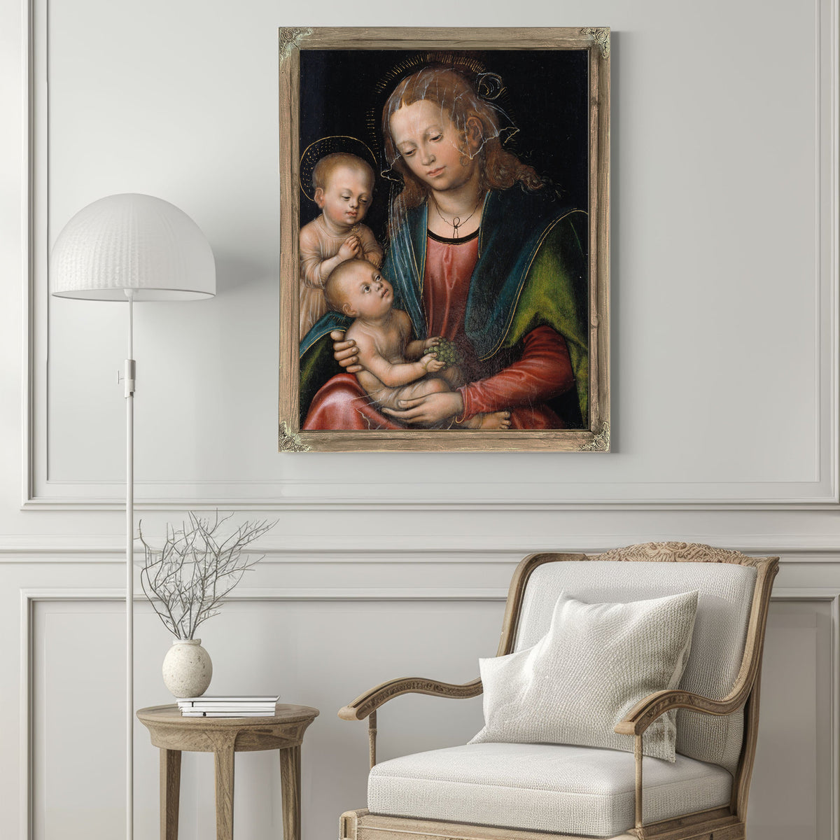 Virgin Child Adored the Infant St John By Lucas Cranach the Elder