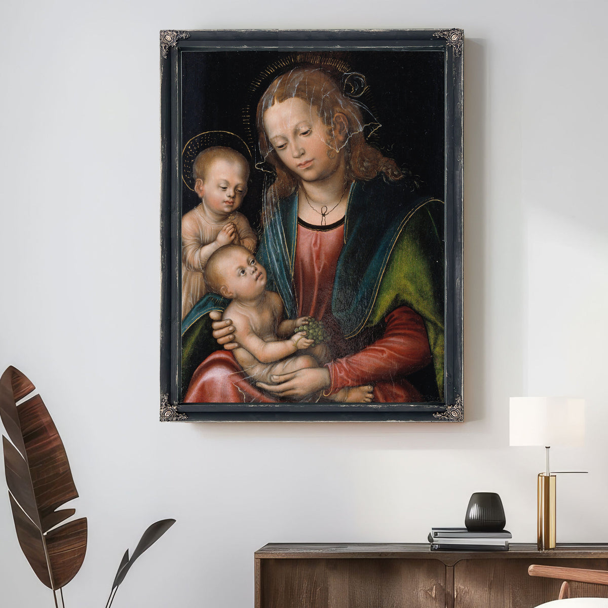 Virgin Child Adored the Infant St John By Lucas Cranach the Elder