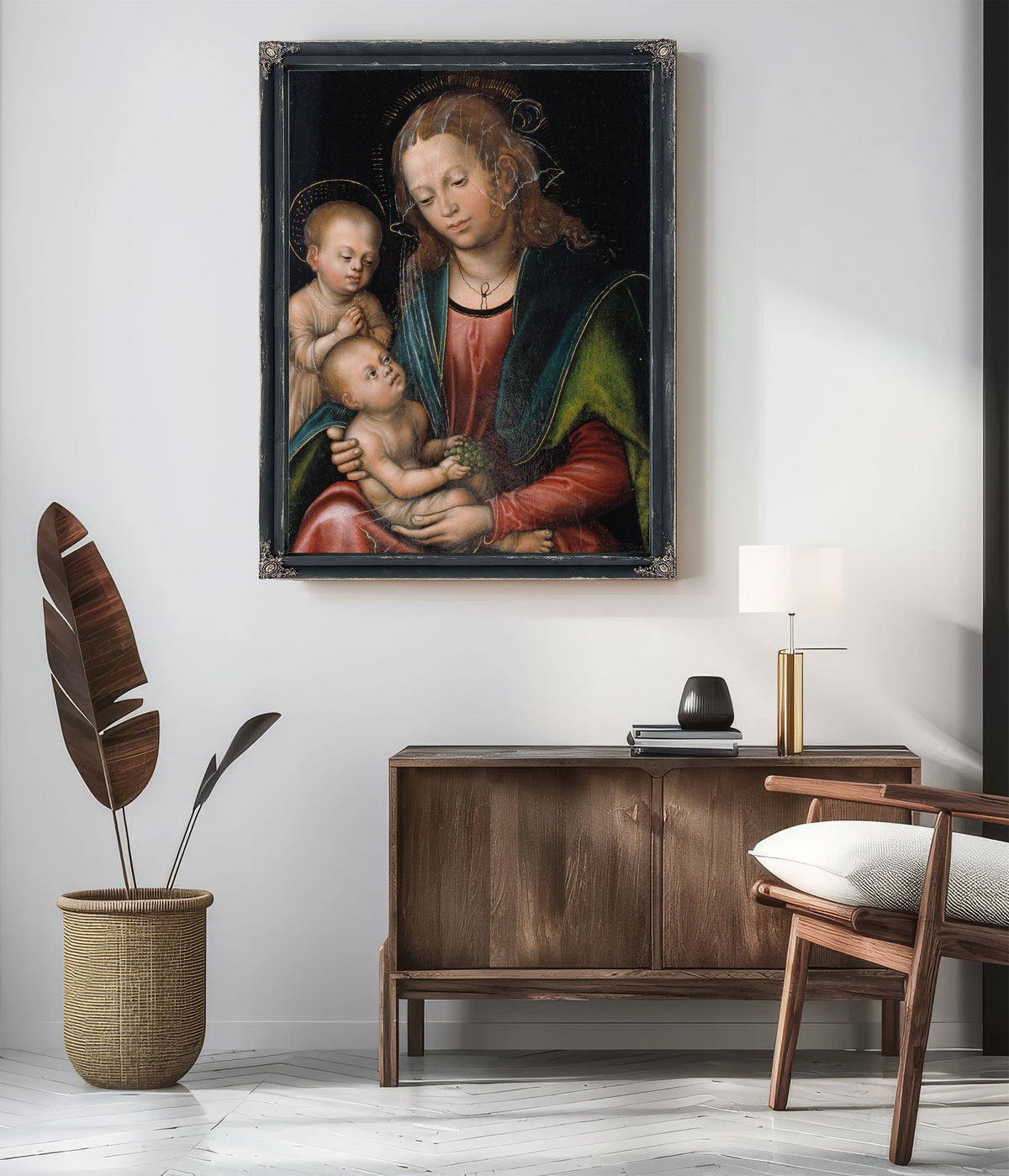 Virgin Child Adored the Infant St John By Lucas Cranach the Elder