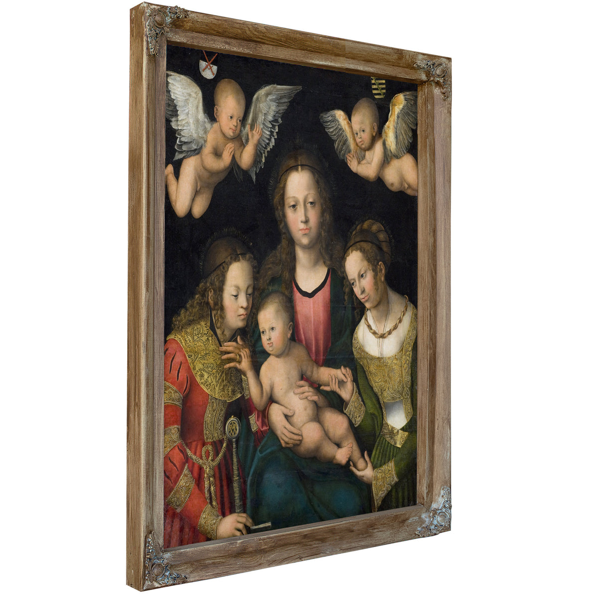 Virgin Child the Saints Catherine By Lucas Cranach the Elder