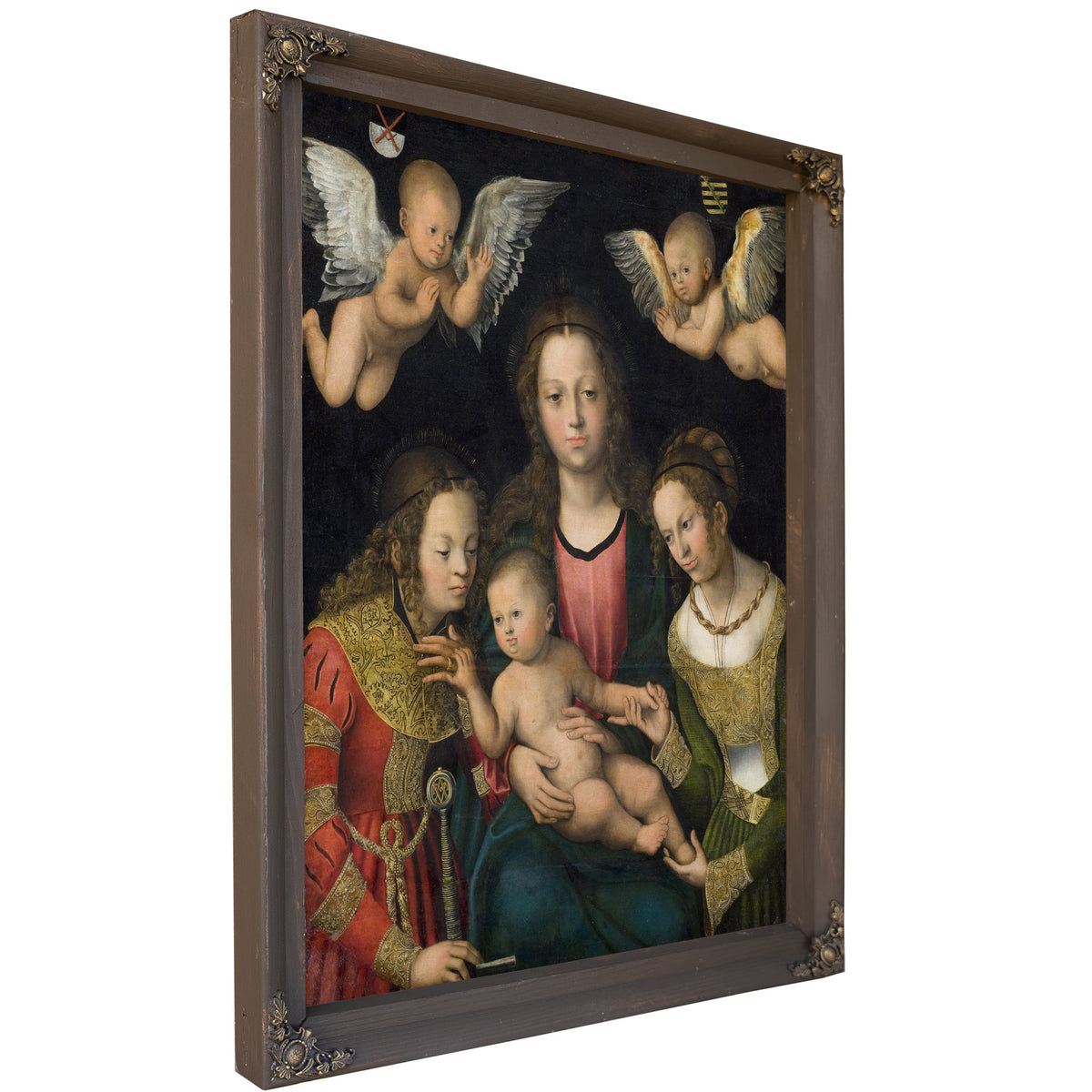 Virgin Child the Saints Catherine By Lucas Cranach the Elder