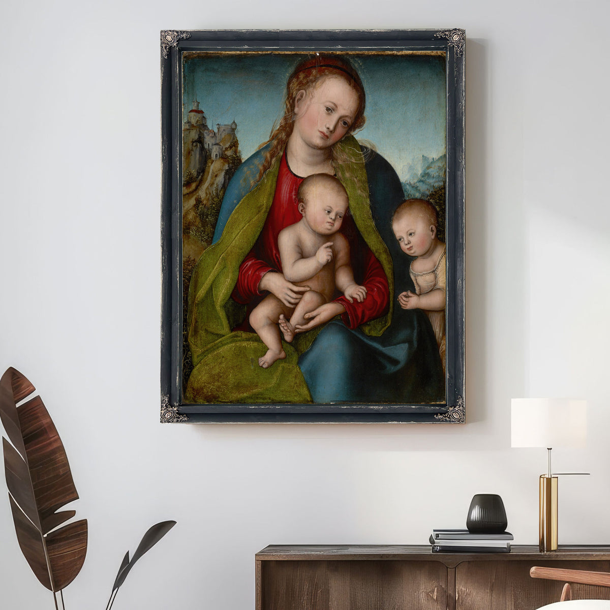 Virgin Mary the Child Saint John By Lucas Cranach the Elder
