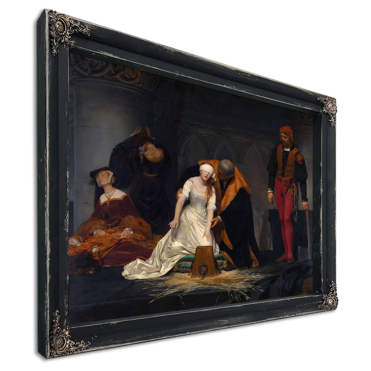 The Execution Of Lady Jane Grey In The Tower Of London In The Year by Paul Delaroche