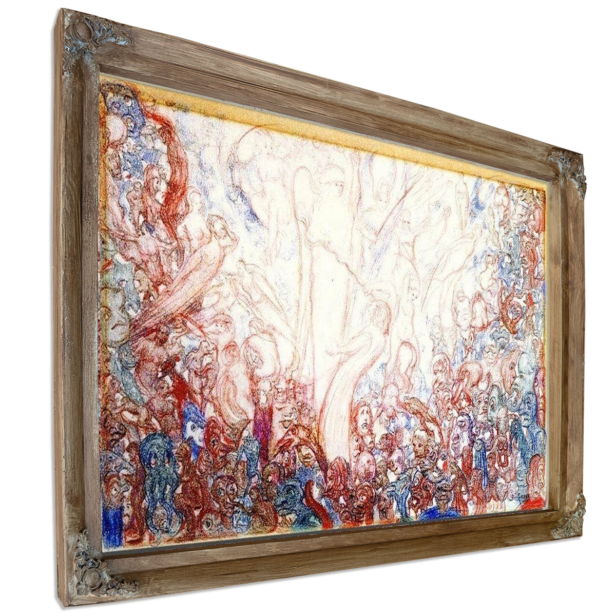 The Fight Of The Angels And The Demons By James Ensor