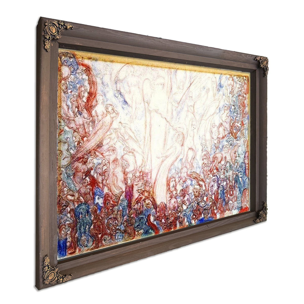 The Fight Of The Angels And The Demons By James Ensor
