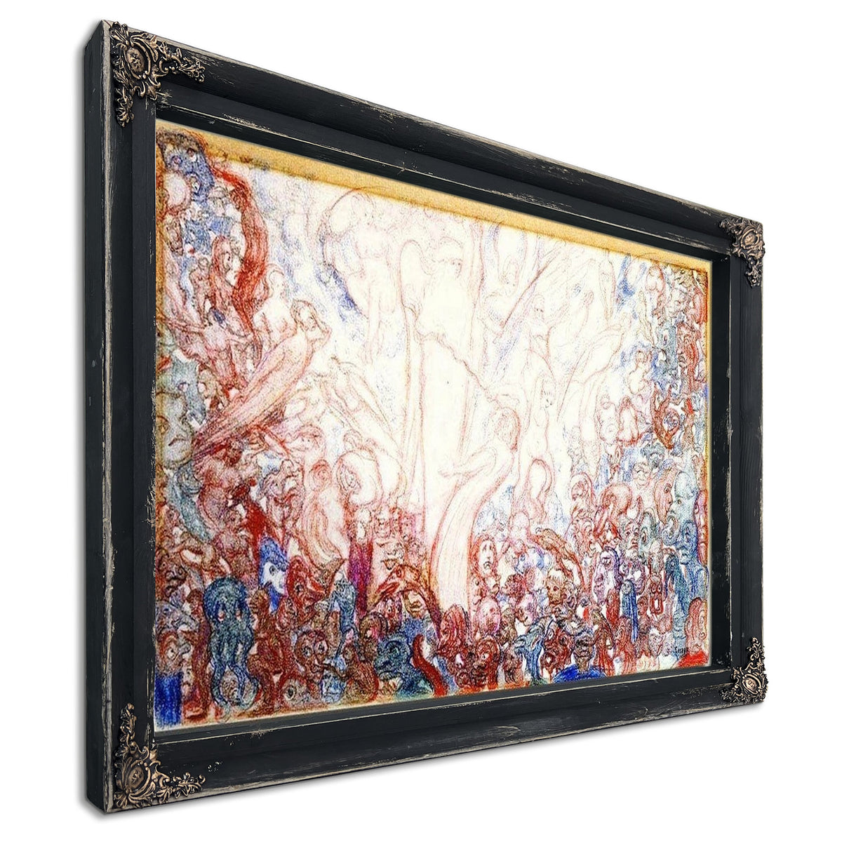 The Fight Of The Angels And The Demons By James Ensor