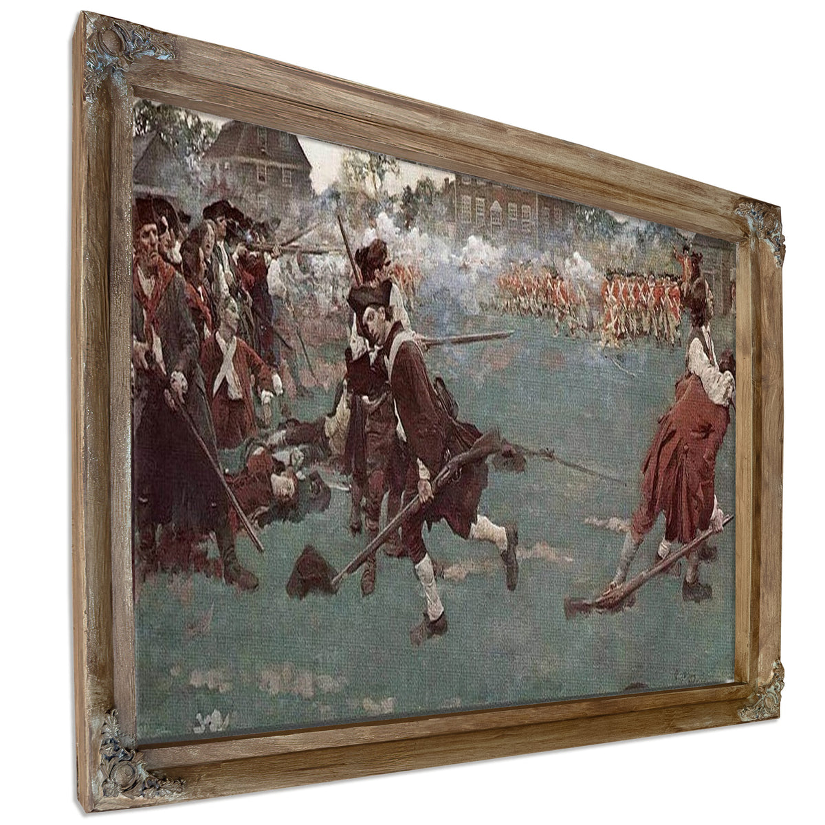 The Fight On Lexington Common April 19 1775 By Howard Pyle