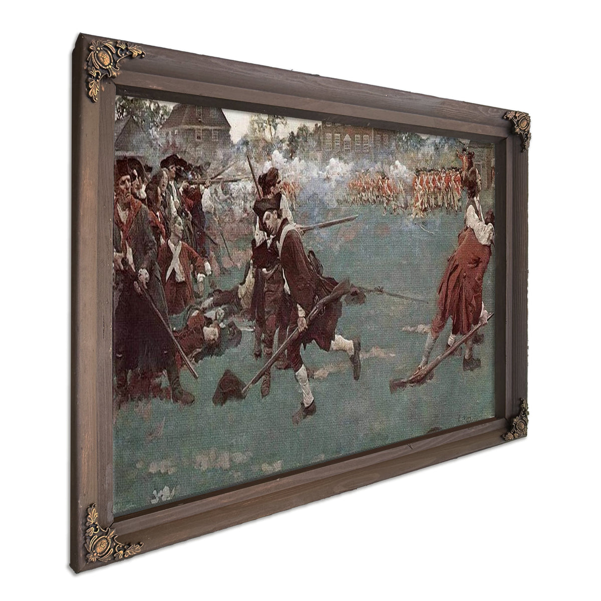 The Fight On Lexington Common April 19 1775 By Howard Pyle