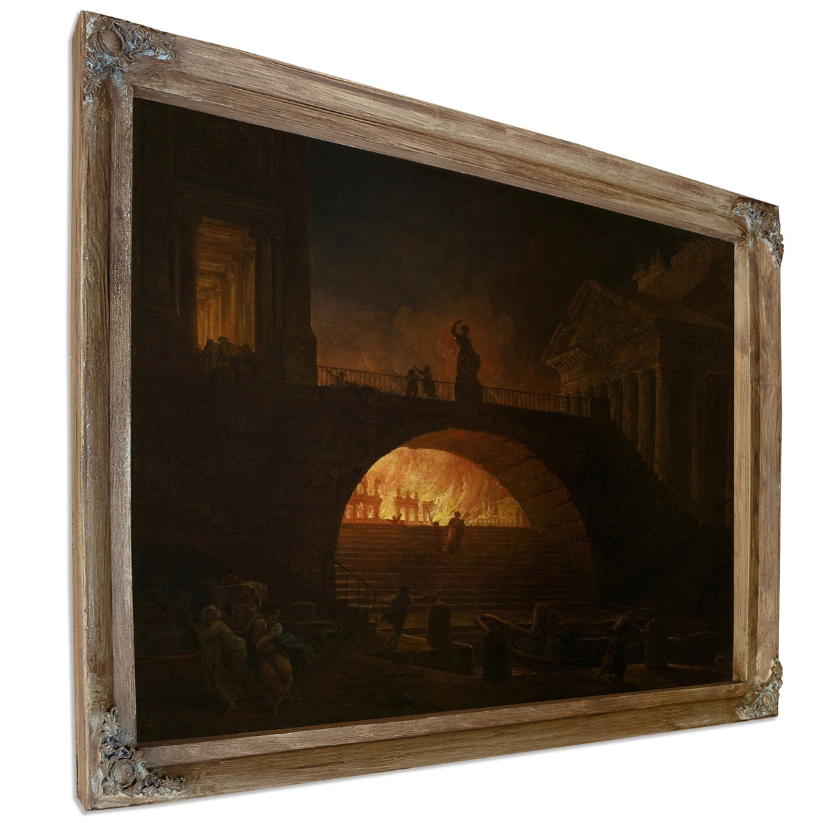 The Fire Of Rome by Hubert Robert
