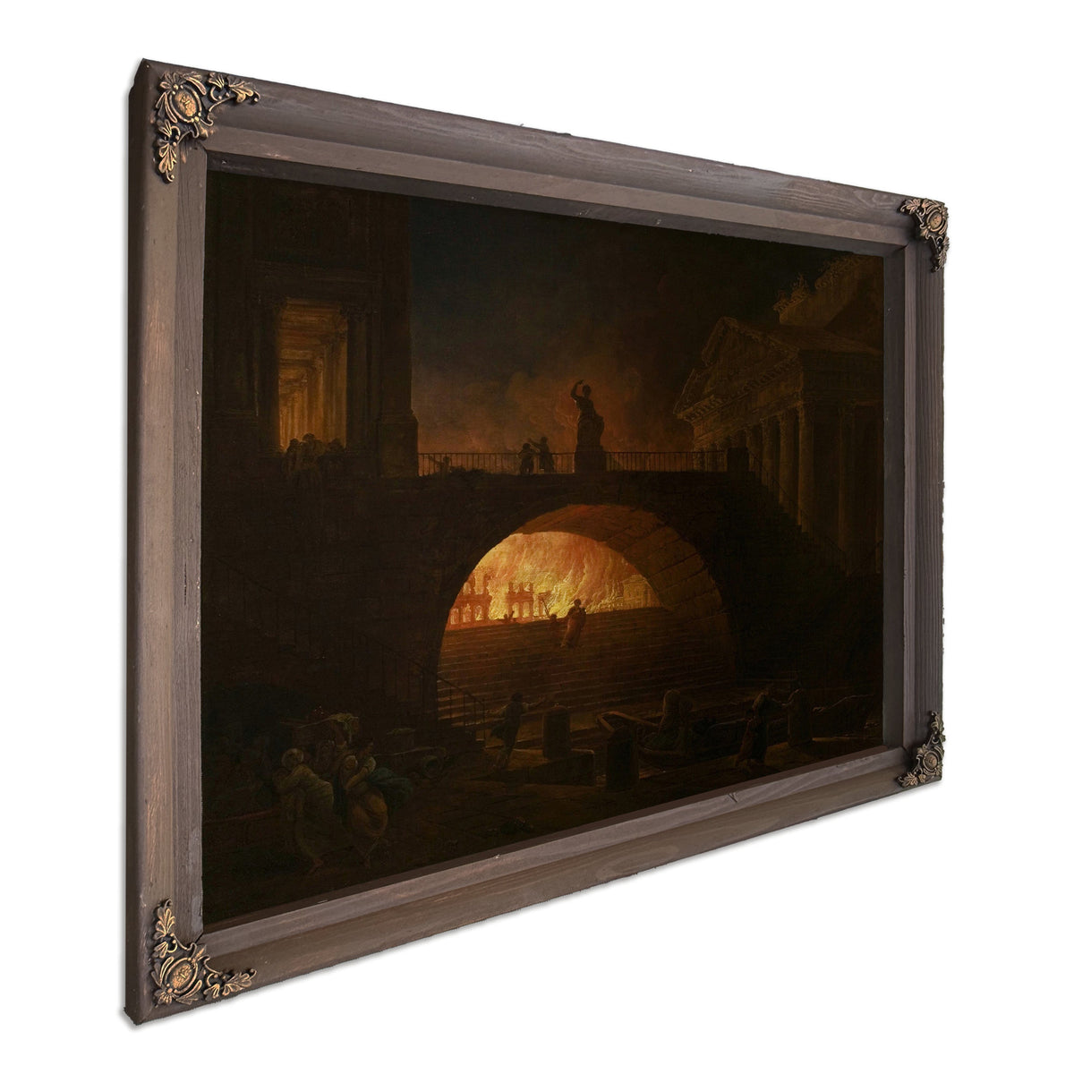 The Fire Of Rome by Hubert Robert