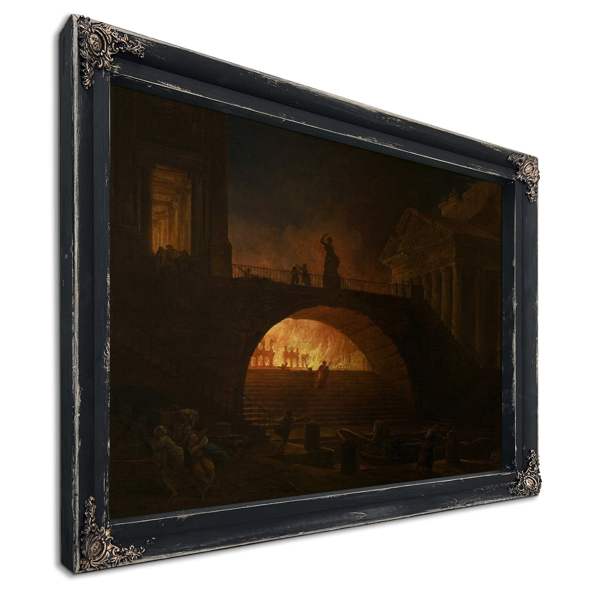 The Fire Of Rome by Hubert Robert