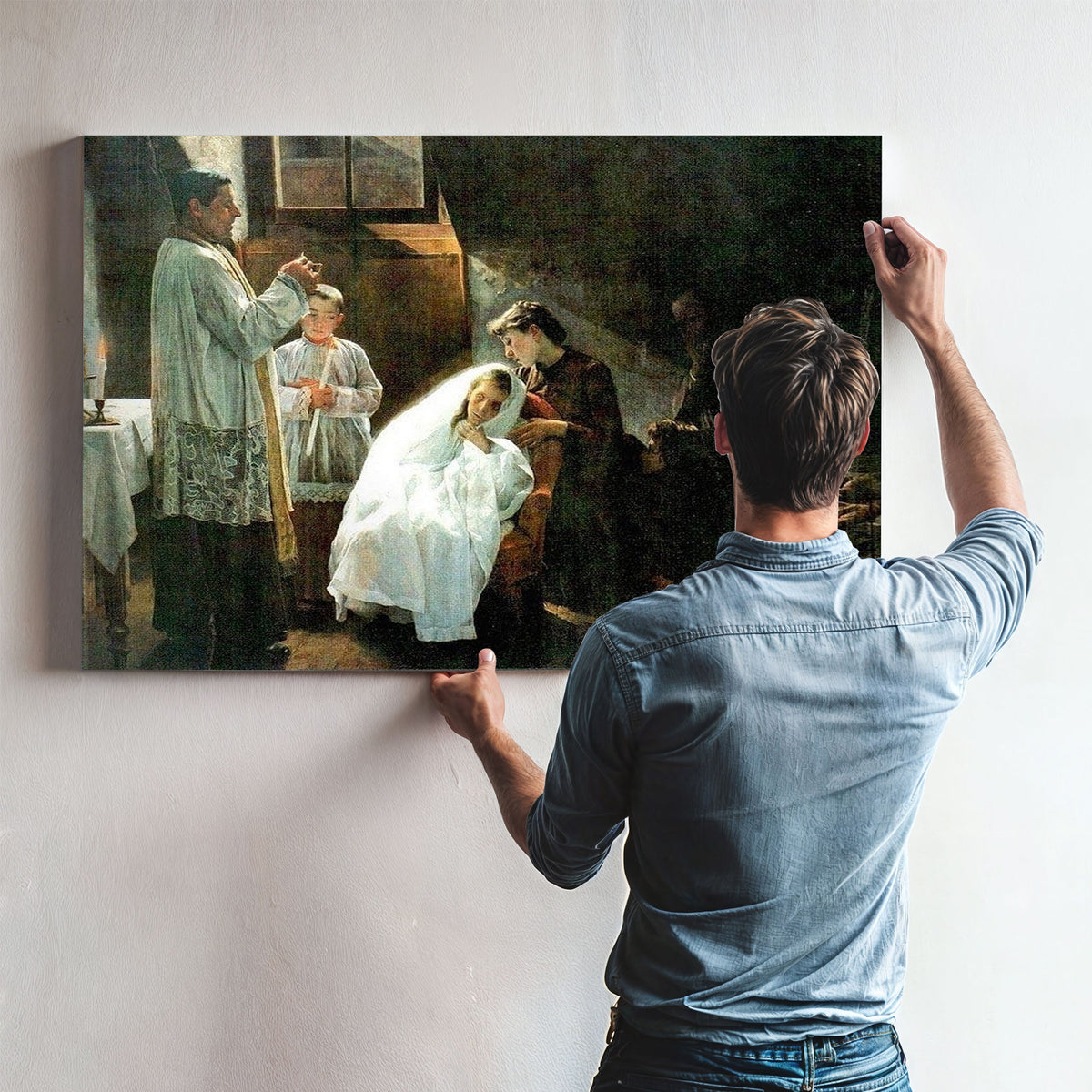The First And Last Communion 1888 By Cristobal Rojas Poleo