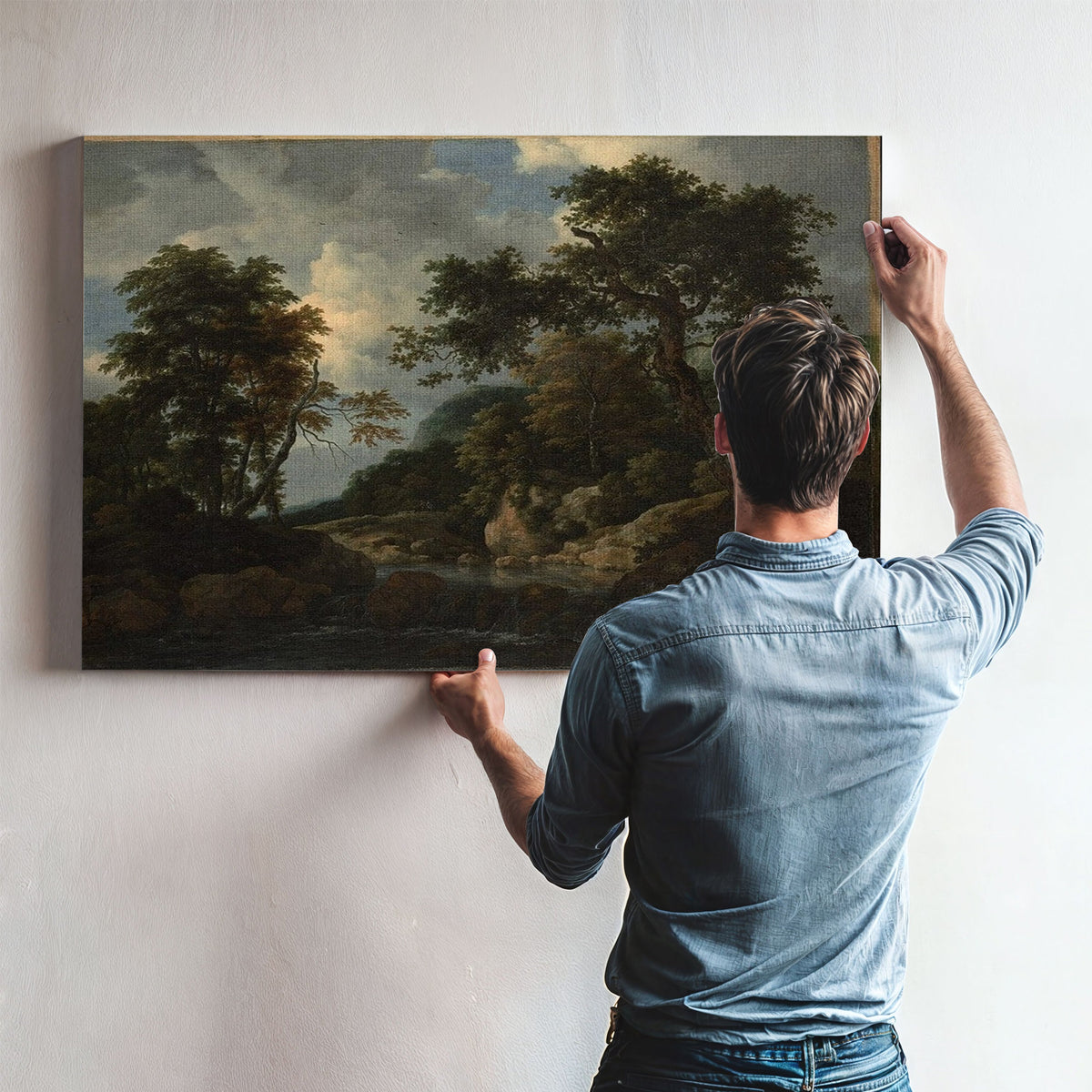The Forest Stream By Jacob Van Rusdael