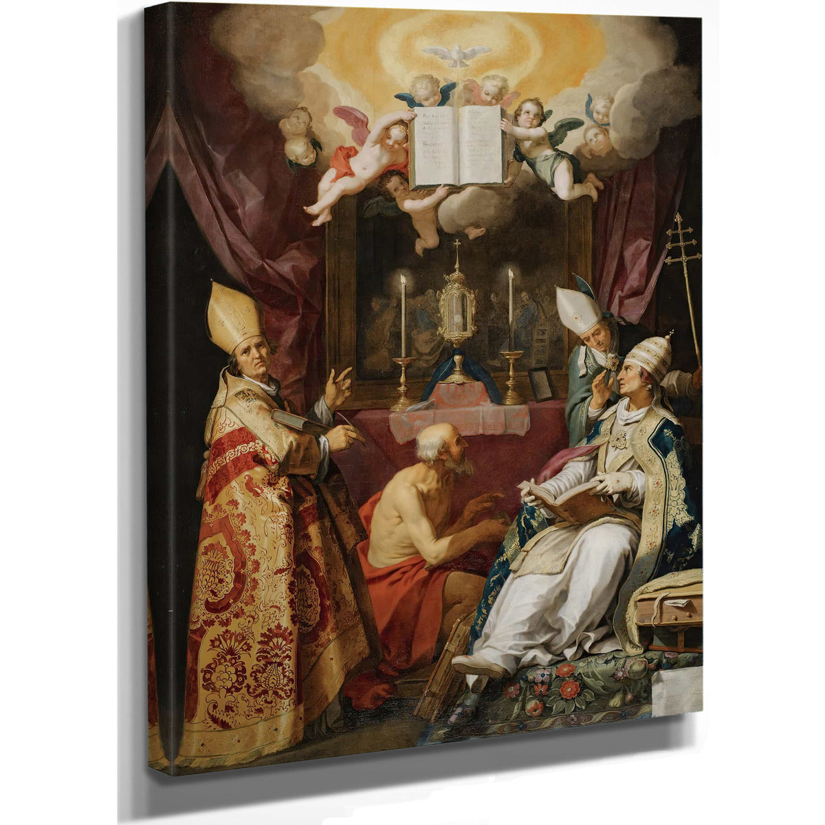 The Four Fathers Of The Latin Church by Abraham Bloemaert