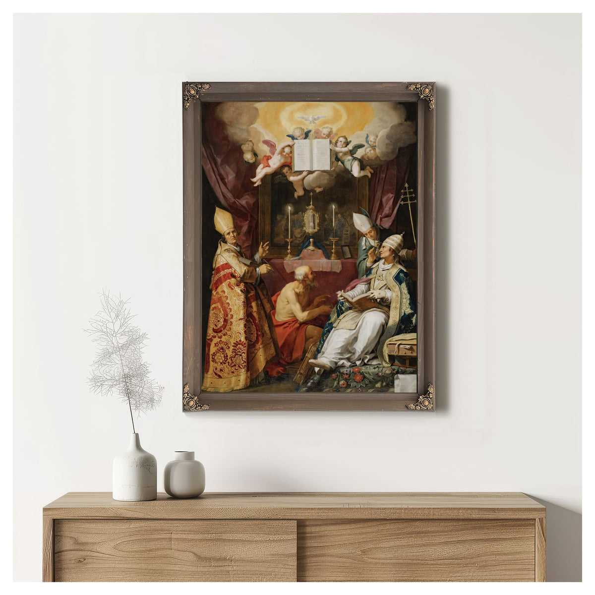 The Four Fathers Of The Latin Church by Abraham Bloemaert