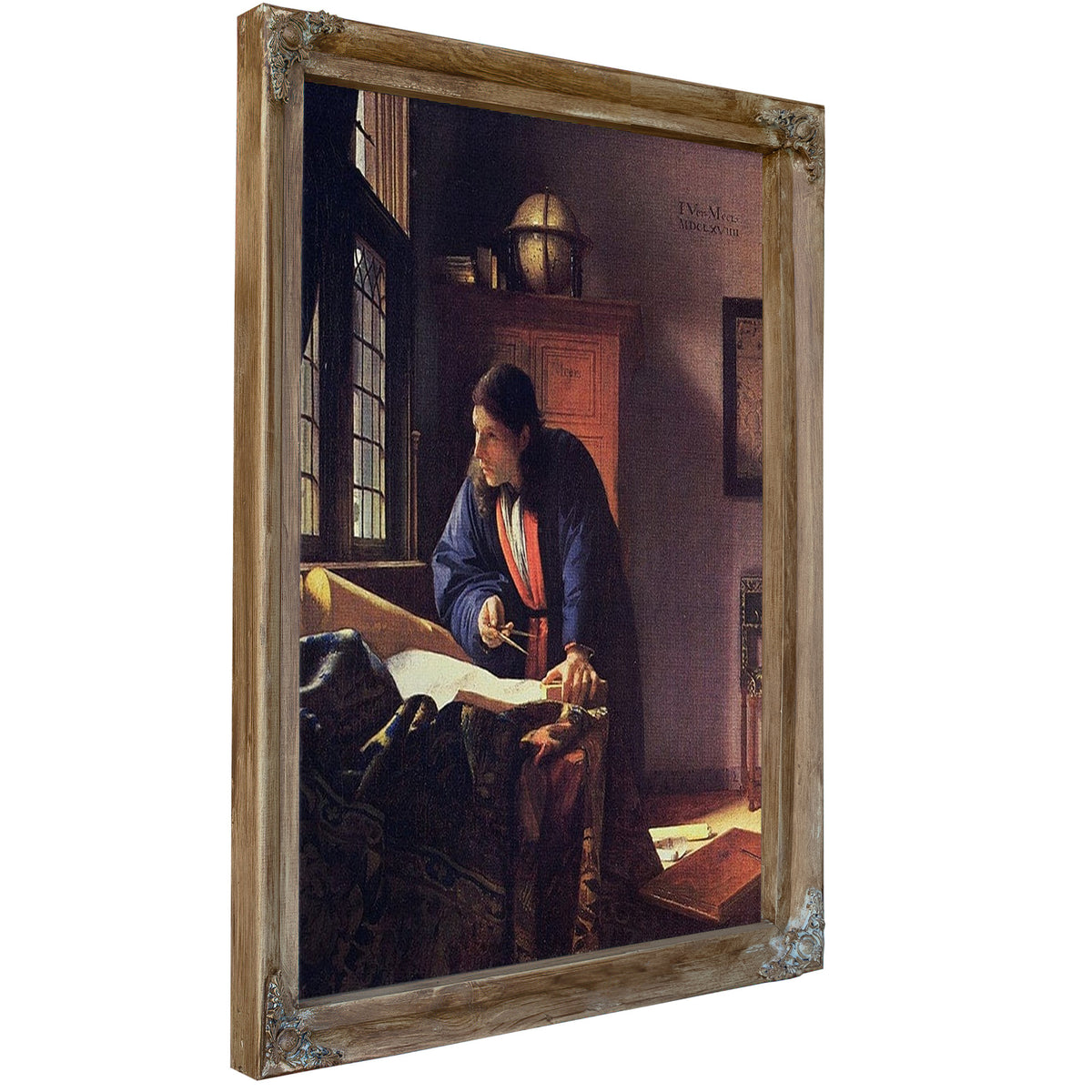 The Geographer 1669 By Johannes Vermeer