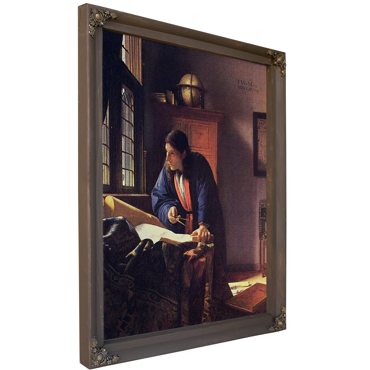 The Geographer 1669 By Johannes Vermeer