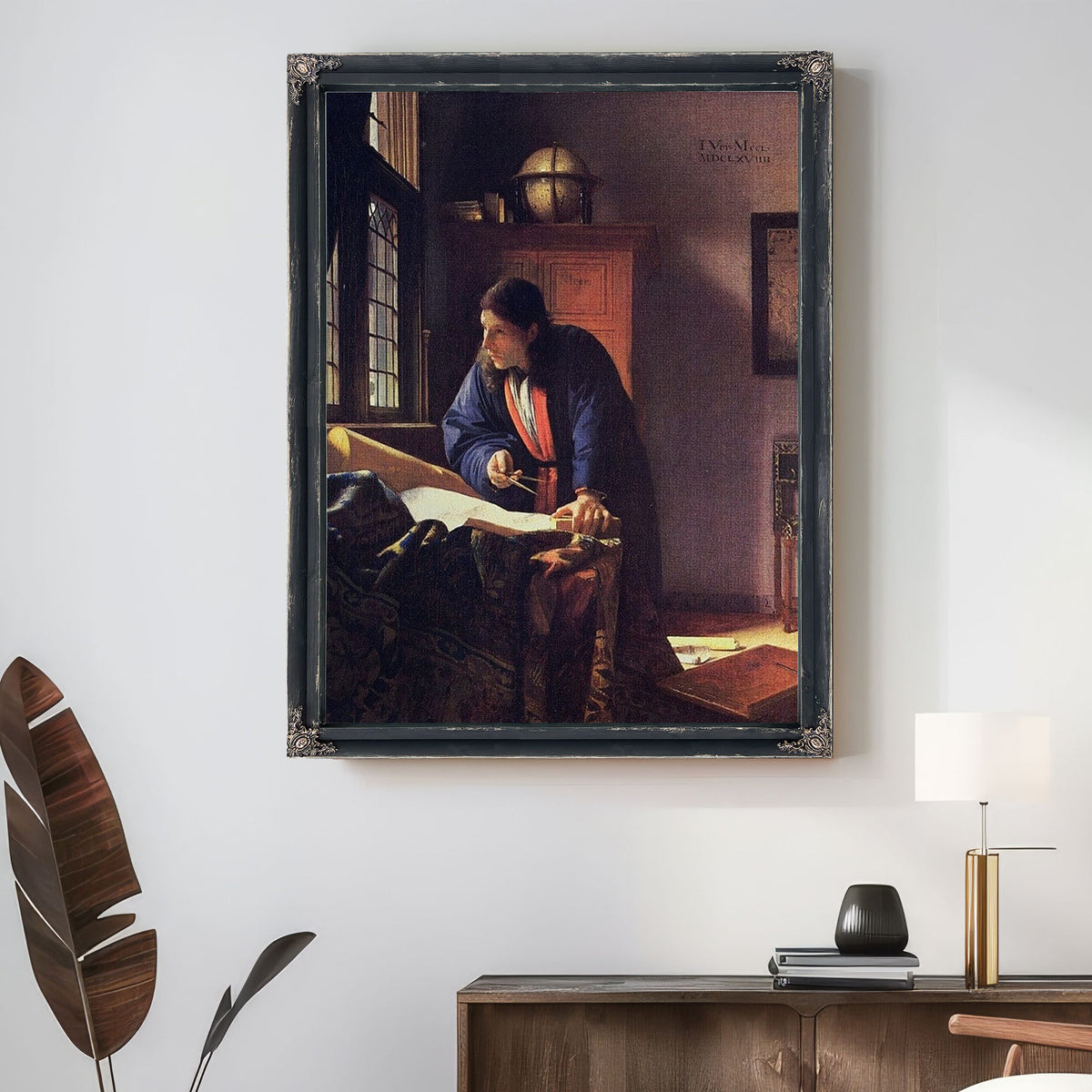 The Geographer 1669 By Johannes Vermeer