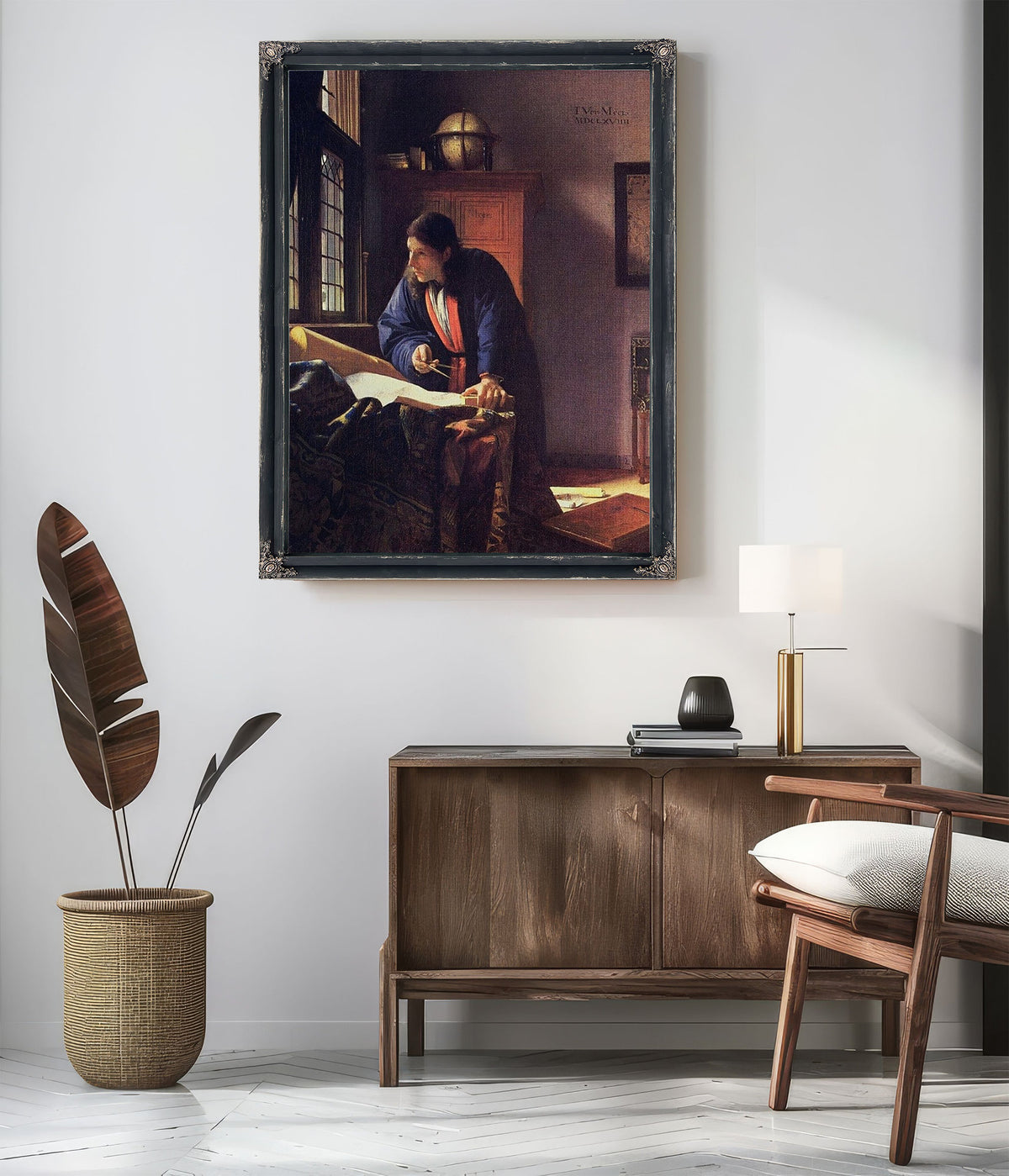 The Geographer 1669 By Johannes Vermeer