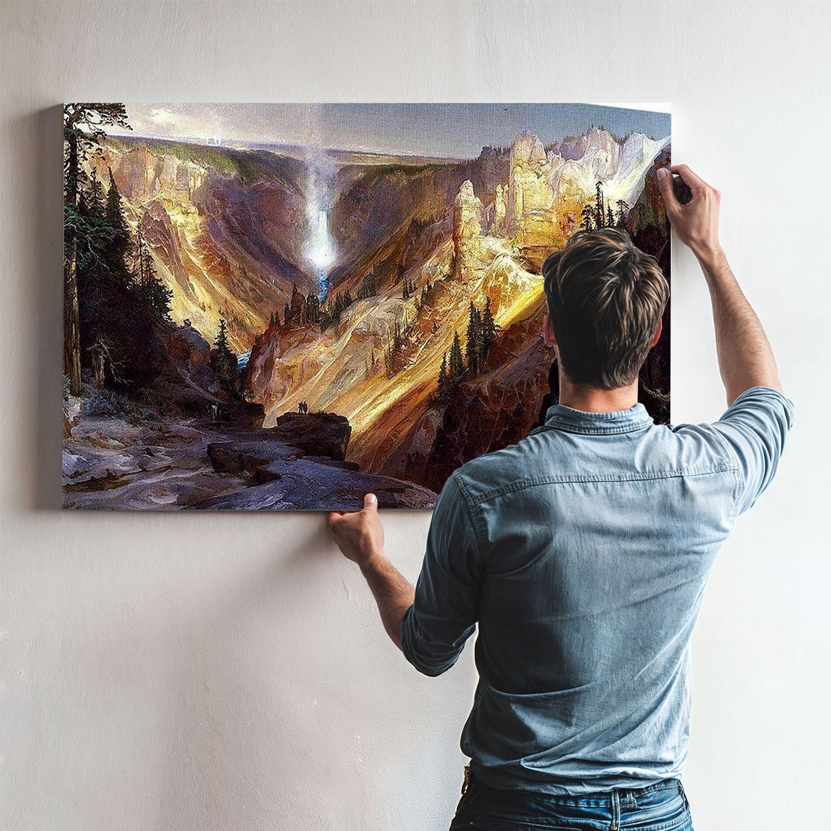 The Grand Canyon Of The Yellowstone 2 By Thomas Moran