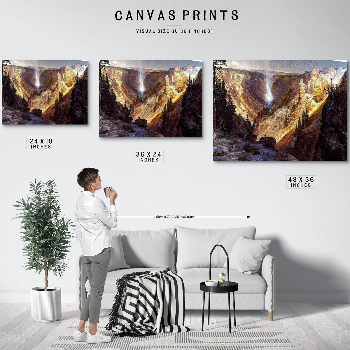 The Grand Canyon Of The Yellowstone 2 By Thomas Moran