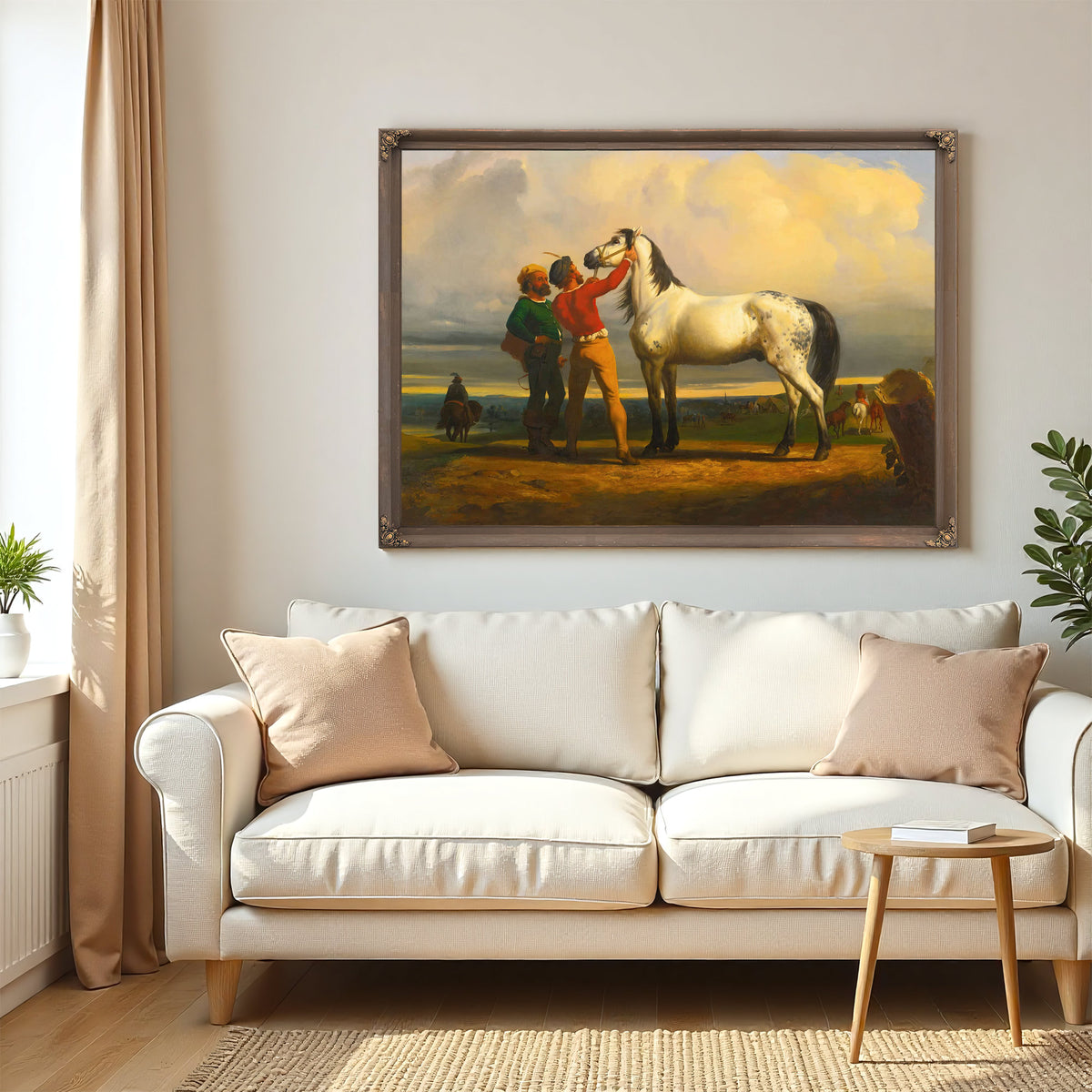 The Grey Horse At The Horse Fair by Rosa Bonheur