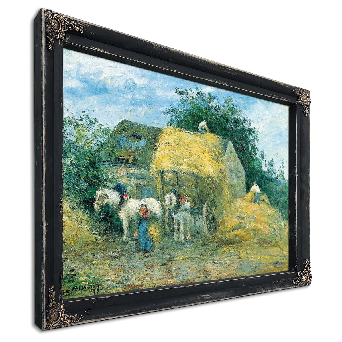 The Hay Cart Montfoucault by Camille Pissarro