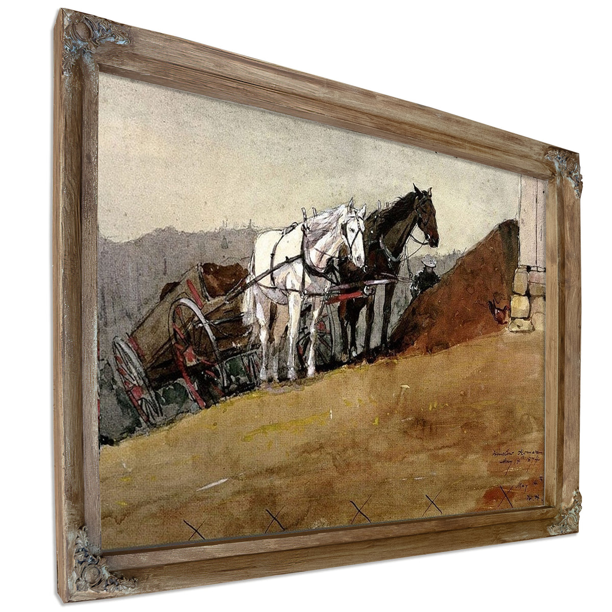 The Hill Top Barn Houghton Farm By Winslow Homer