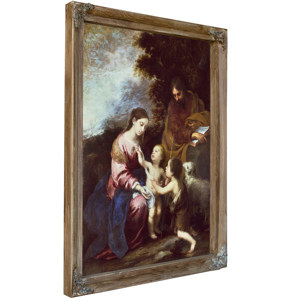 The Holy Family With The Infant Baptist by Bartolome Esteban Murillo