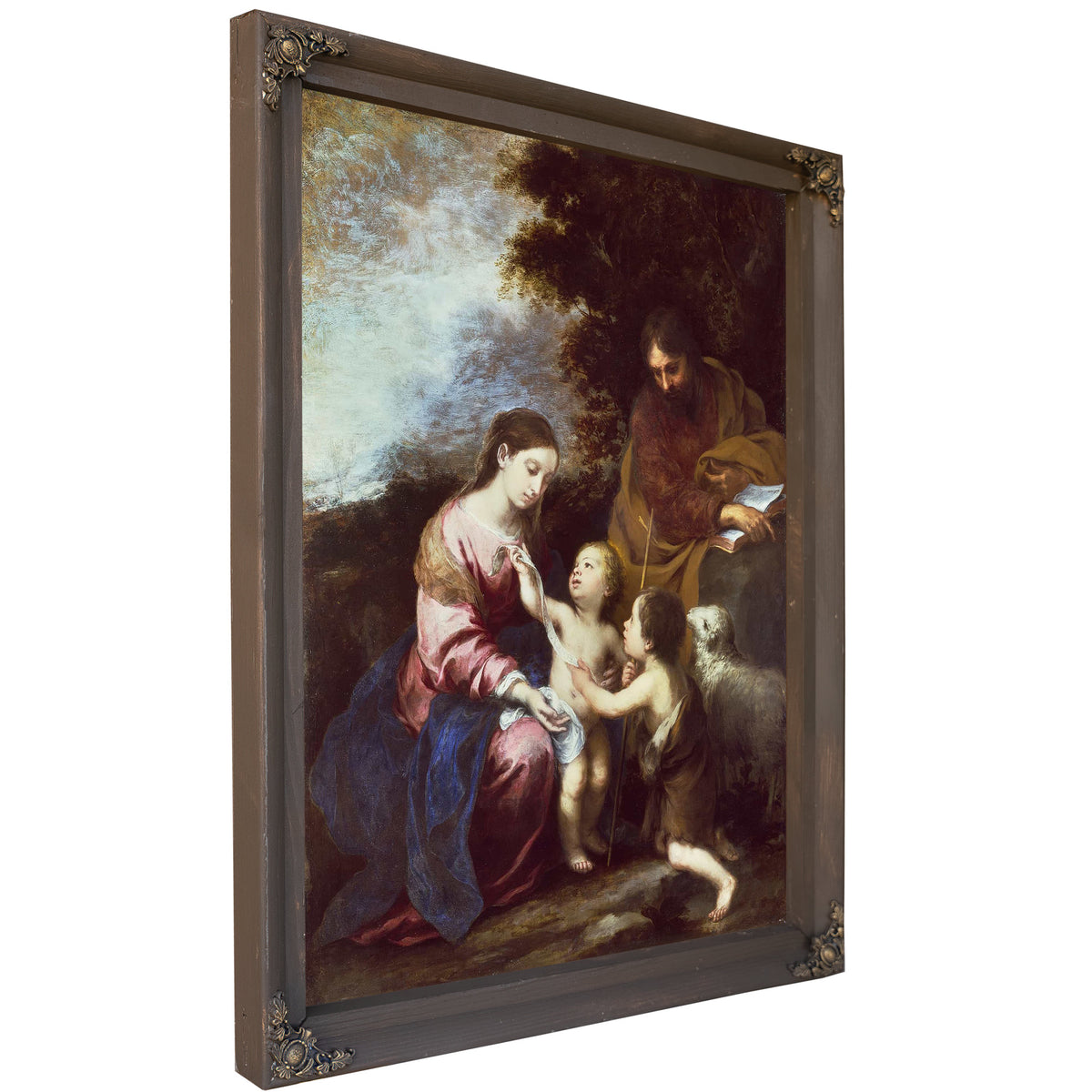 The Holy Family With The Infant Baptist by Bartolome Esteban Murillo
