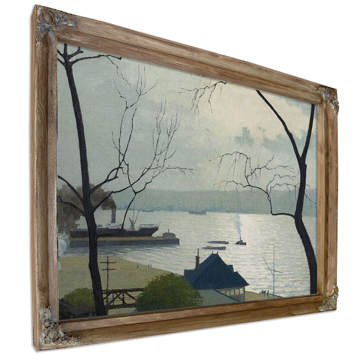 The Hudson From Riverside Drive By George Ault