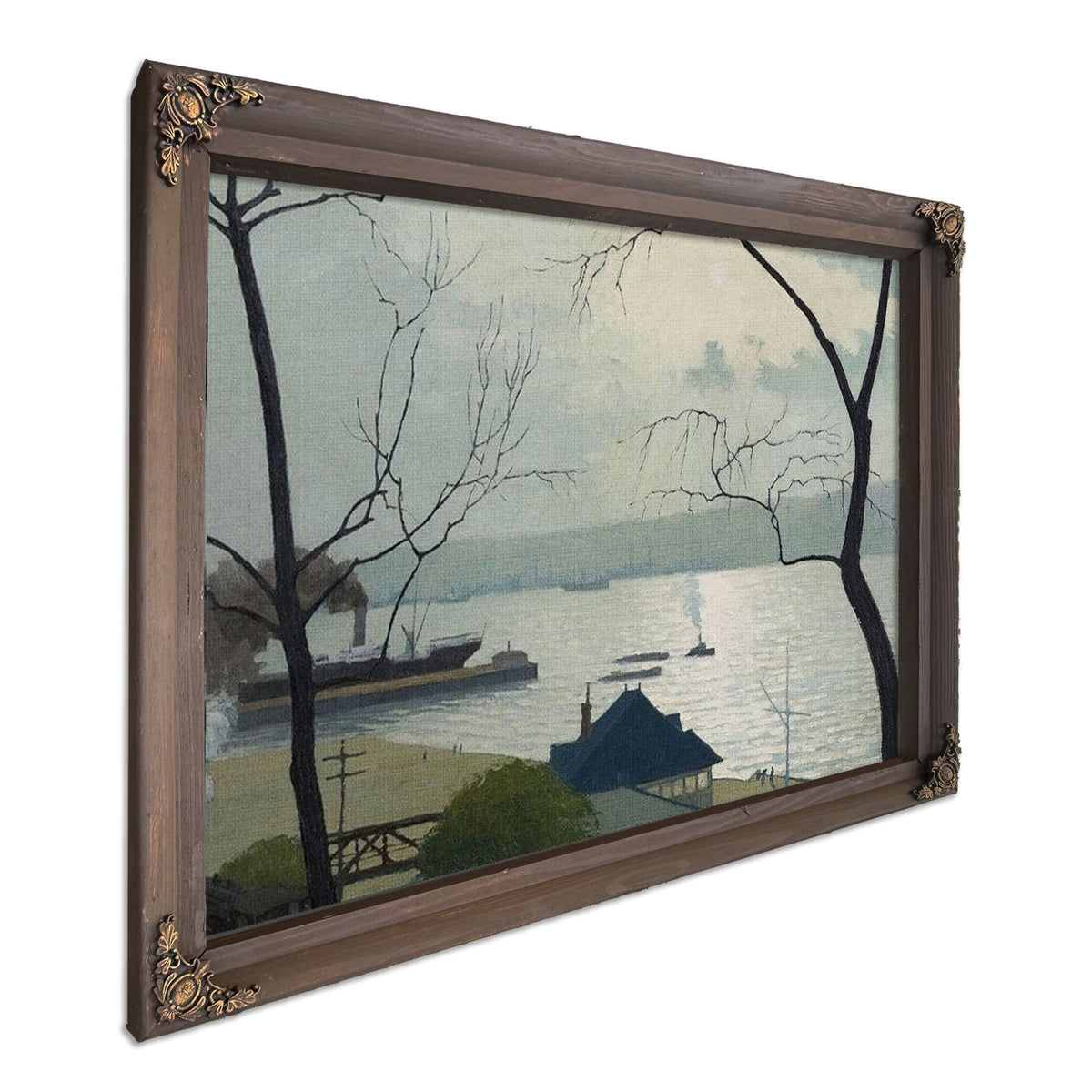 The Hudson From Riverside Drive By George Ault