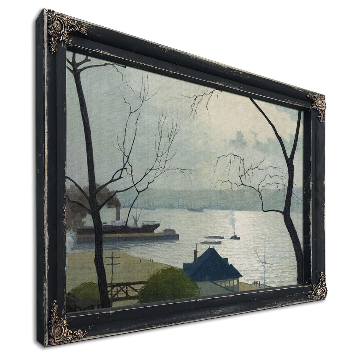 The Hudson From Riverside Drive By George Ault