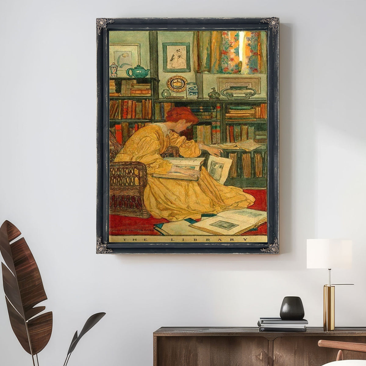 The Library By Elizabeth Shippen Green
