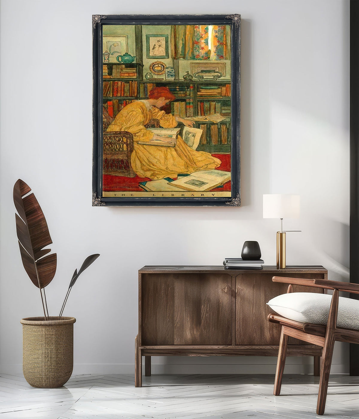 The Library By Elizabeth Shippen Green
