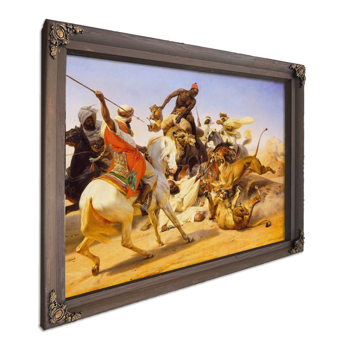 The Lion Hunt by Horace Vernet