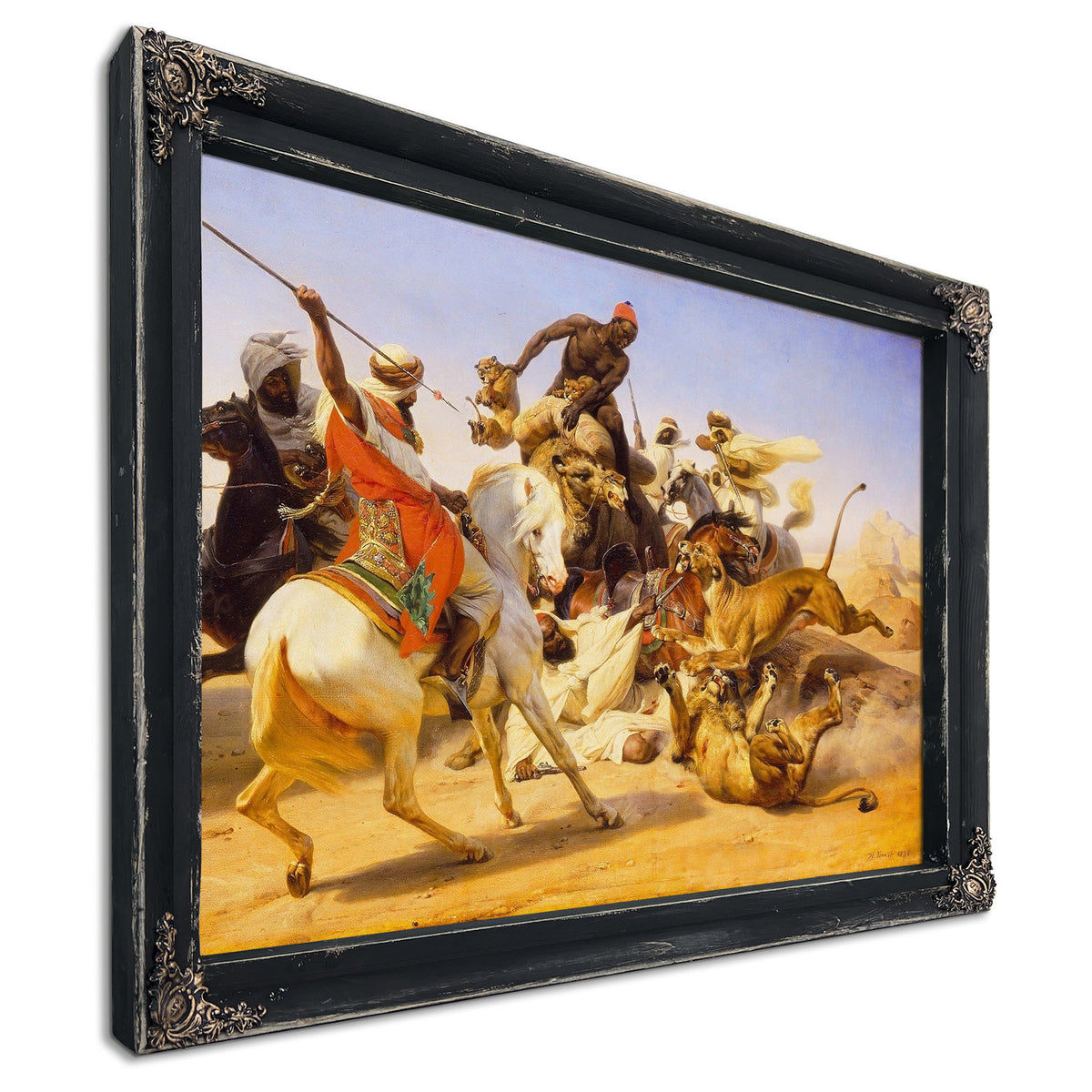The Lion Hunt by Horace Vernet