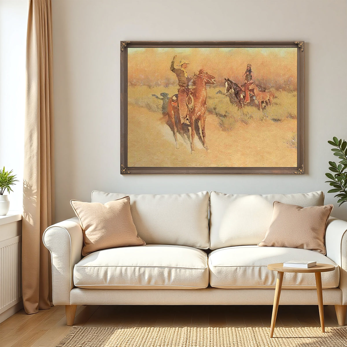 The Longhorn Cattle Sign By Frederic Remington