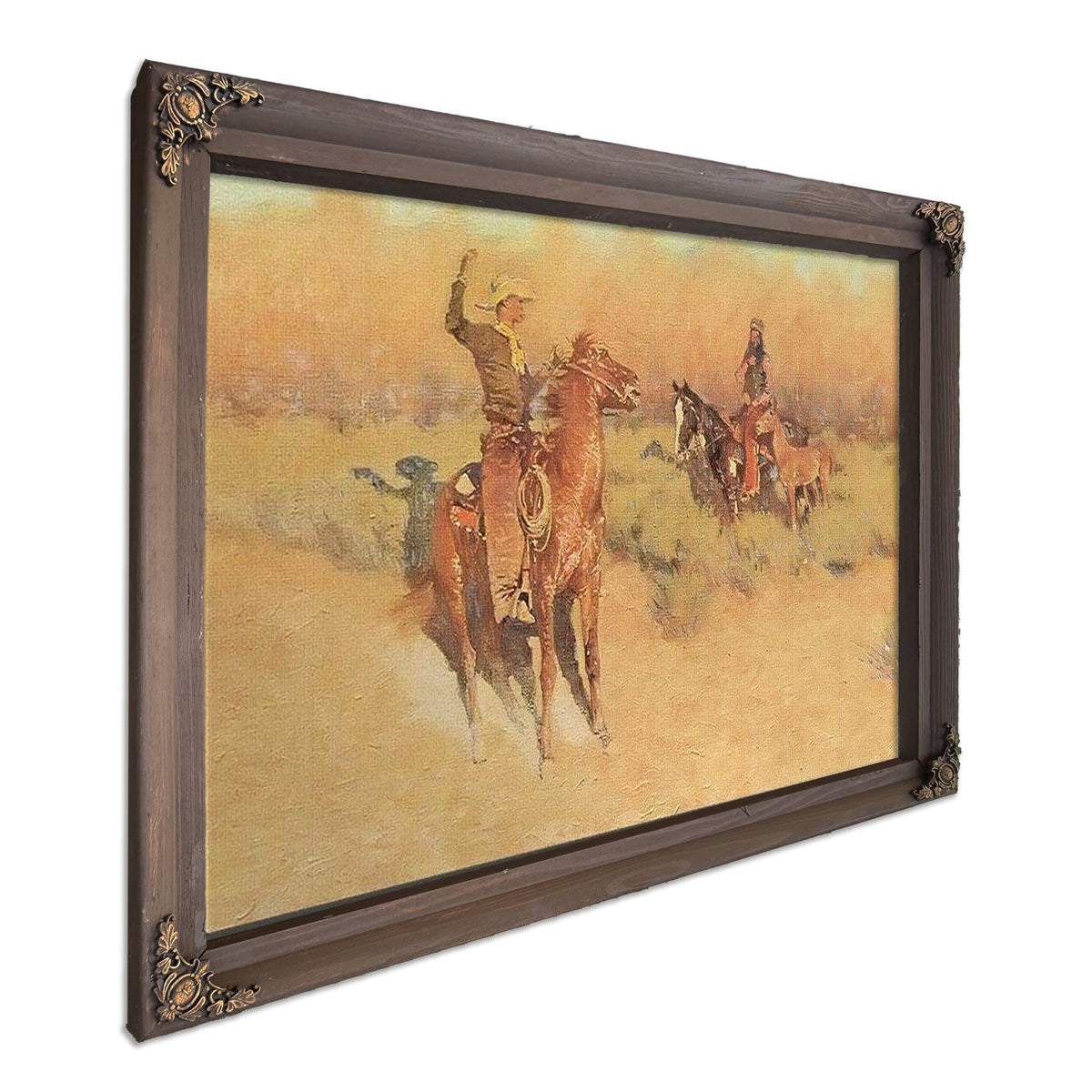 The Longhorn Cattle Sign By Frederic Remington