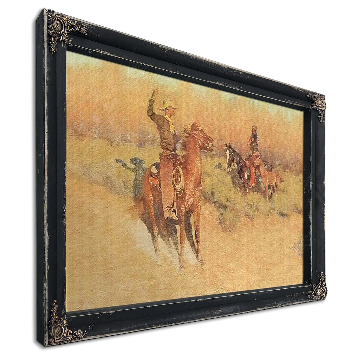 The Longhorn Cattle Sign By Frederic Remington