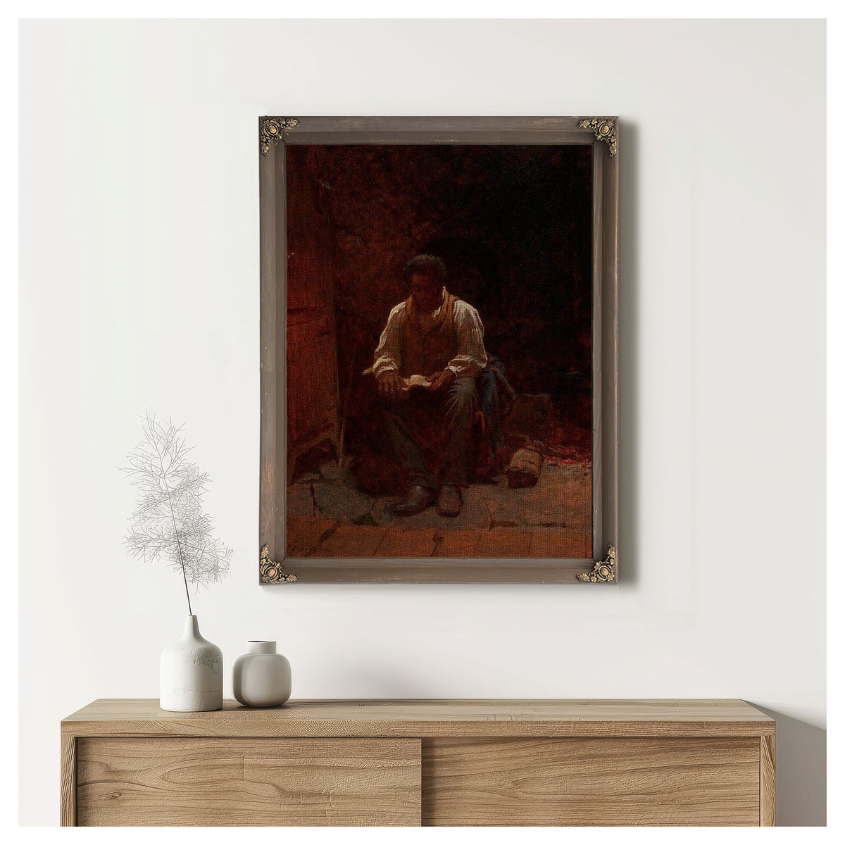 The Lord Is My Shepherd By Eastman Johnson