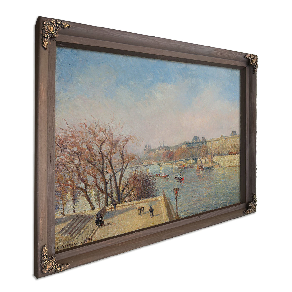 The Louvre Morning Sunlight by Camille Pissarro