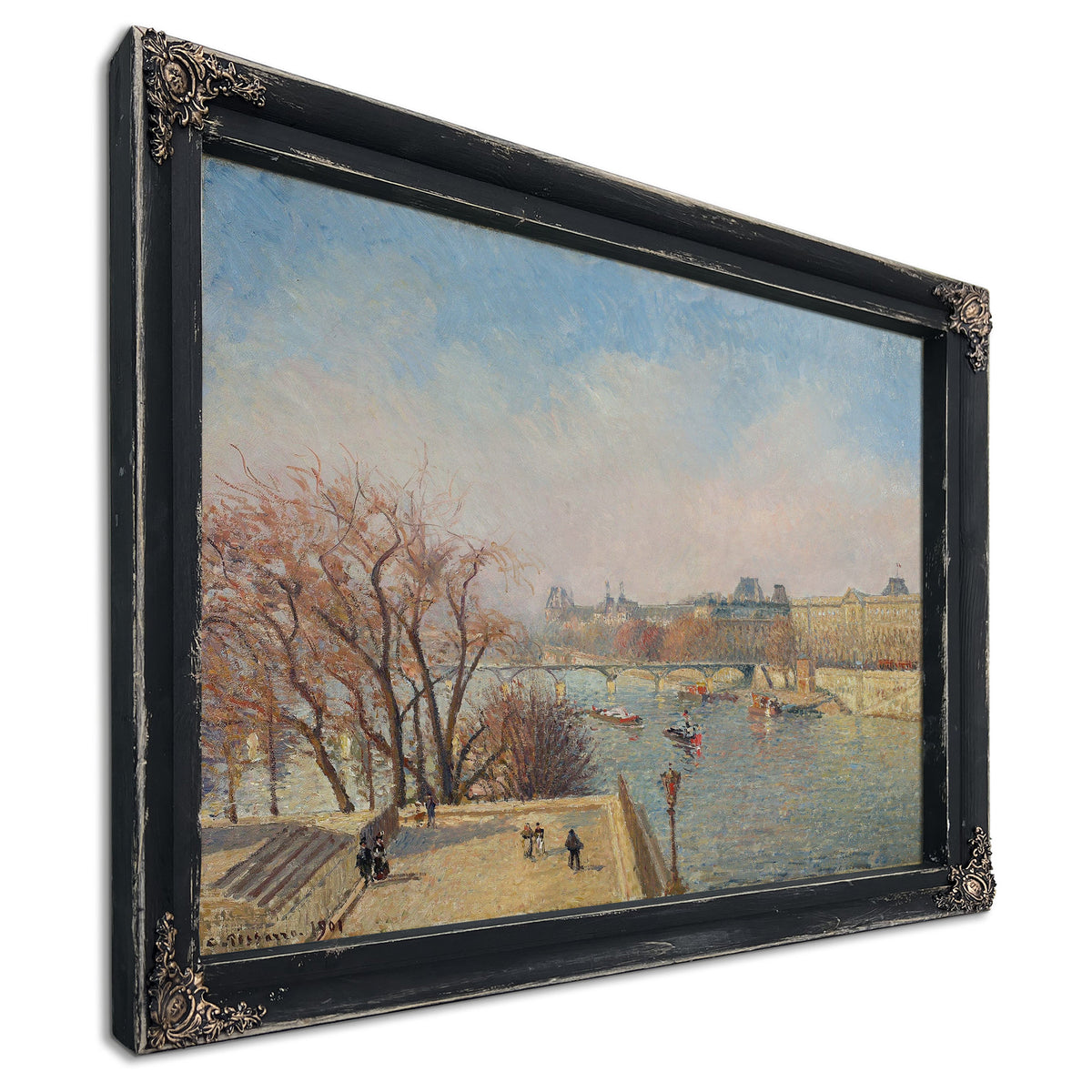 The Louvre Morning Sunlight by Camille Pissarro