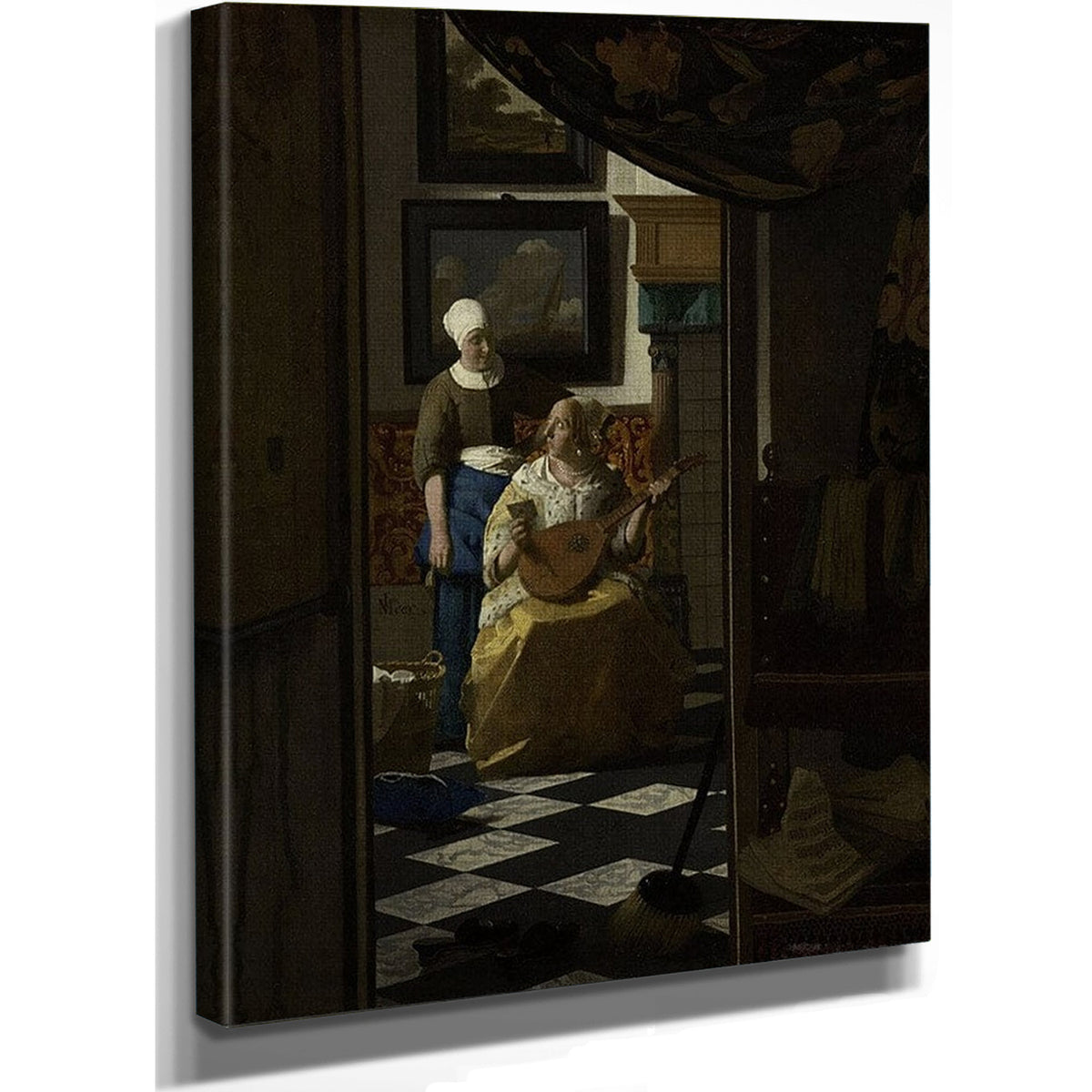 The Love Letter 1670 By Johannes Vermeer