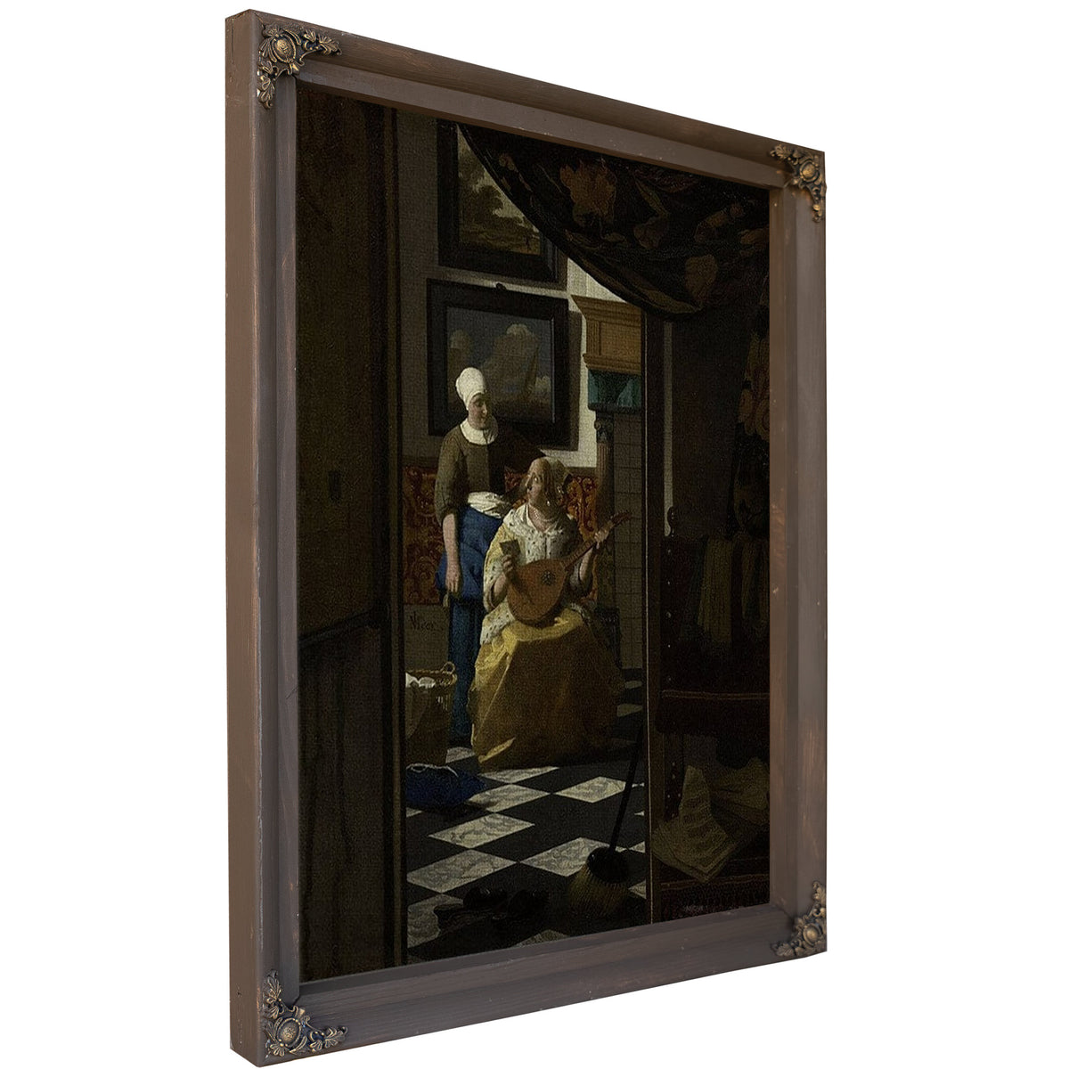 The Love Letter 1670 By Johannes Vermeer